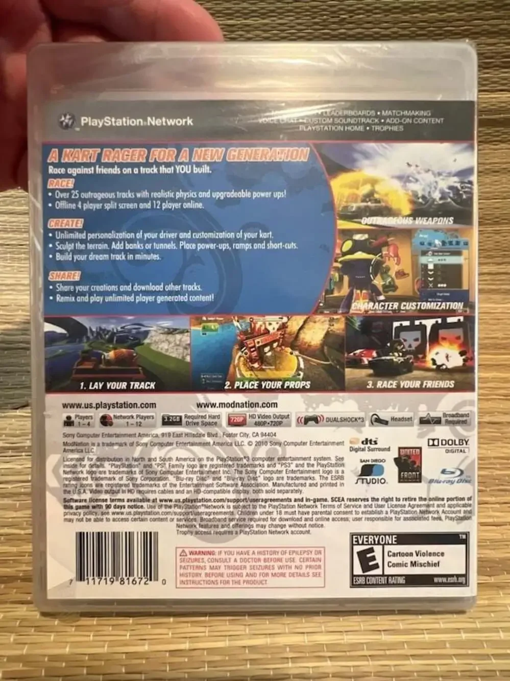 New ModNation Racers for Sony PlayStation 3 (PS3)